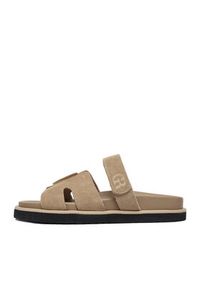 Gino Rossi - GINO ROSSI Klapki C-CLB-P1927A Beżowy. Kolor: beżowy. Materiał: skóra, zamsz #8