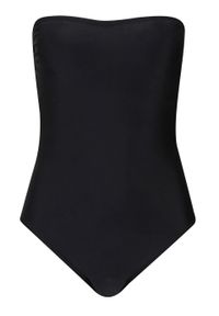 Kostium kąpielowy bandeau bonprix czarny. Kolor: czarny #1