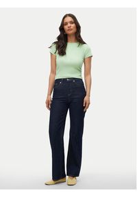 Vero Moda T-Shirt Chloe 10306894 Zielony Tight Fit. Kolor: zielony. Materiał: bawełna