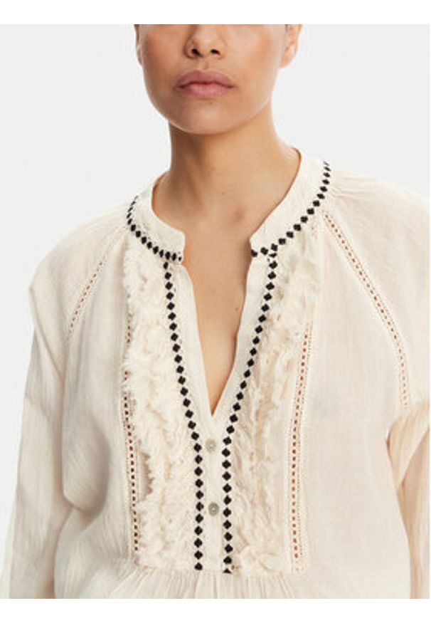 Devotion Twins - Devotion TWINS Bluzka Apology 025.002G Écru Loose Fit. Materiał: bawełna