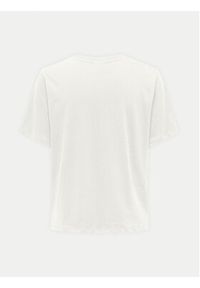 JDY T-Shirt Felisa 15300408 Écru Regular Fit. Materiał: bawełna #4