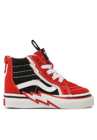 Vans Tenisówki Sk8-Hi Zip Bolt VN000BVKREB1 Czerwony. Kolor: czerwony. Materiał: materiał