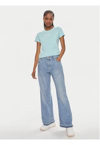 Pepe Jeans T-Shirt New Virginia Ss N PL505202 Niebieski Slim Fit. Kolor: niebieski. Materiał: bawełna #4