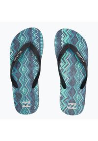 Japonki plażowe męskie Billabong Tides. Okazja: na plażę. Kolor: niebieski. Styl: sportowy