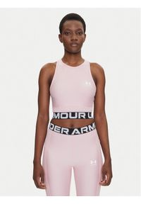 Under Armour Koszulka techniczna HeatGear 1388694 Różowy Slim Fit. Kolor: różowy. Materiał: syntetyk