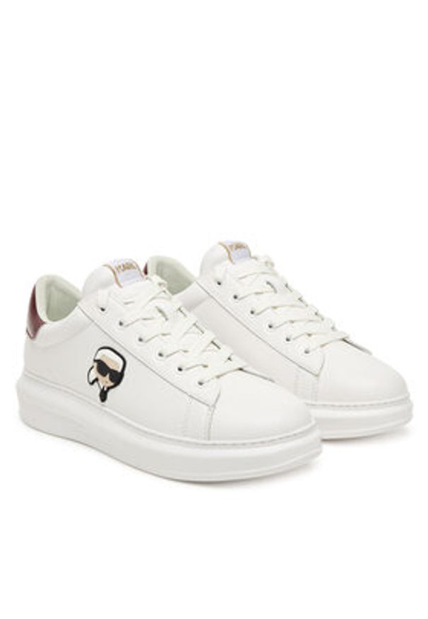 Karl Lagerfeld - KARL LAGERFELD Sneakersy KL52530N Biały. Kolor: biały. Materiał: skóra
