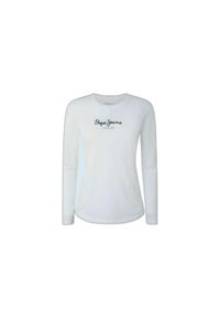 Damska koszulka z długim rękawem Pepe Jeans New Virginia N. Kolor: biały. Długość rękawa: długi rękaw. Długość: długie. Styl: elegancki #1