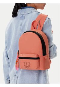 Pinko - PINKO Plecak Backpack Travel PE 25 PLTT 105114 A29U Koralowy. Kolor: pomarańczowy. Materiał: materiał #6