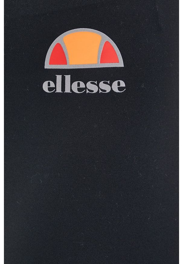 Ellesse Legginsy damskie kolor czarny z nadrukiem. Kolor: czarny. Materiał: dzianina. Wzór: nadruk