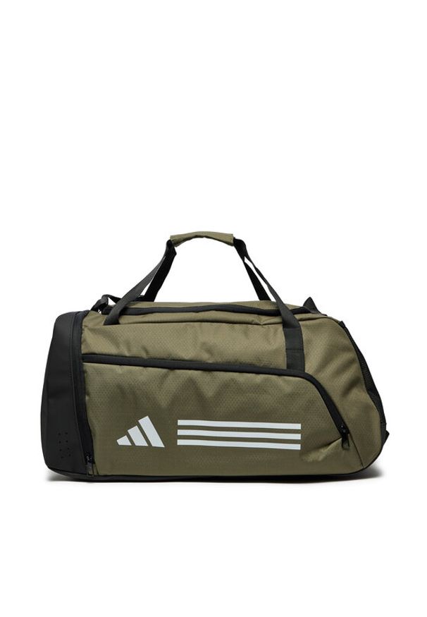 Adidas - adidas Torba Essentials 3-Stripes Duffel Bag Medium IZ1918 Zielony. Kolor: zielony. Materiał: materiał