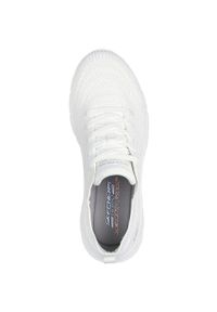 skechers - Adidasy Skechers Bobs Bflex Lo-gracef, Kobiety. Kolor: biały. Materiał: materiał