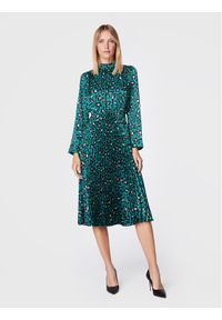 Nissa Sukienka koktajlowa RZ13357 Zielony Regular Fit. Kolor: zielony. Materiał: syntetyk. Styl: wizytowy #1