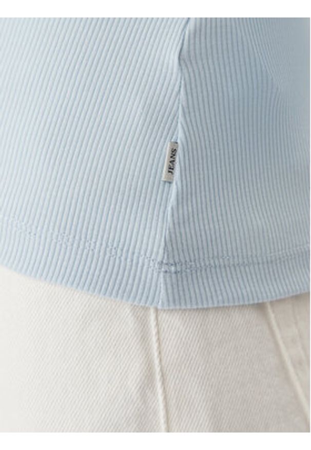 Guess T-Shirt W5GP62 KA0H1 Niebieski Regular Fit. Kolor: niebieski. Materiał: bawełna
