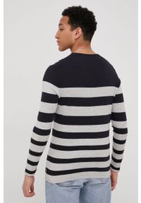 Only & Sons sweter bawełniany męski kolor granatowy lekki. Okazja: na co dzień. Kolor: niebieski. Materiał: bawełna. Długość rękawa: długi rękaw. Długość: długie. Styl: casual #2