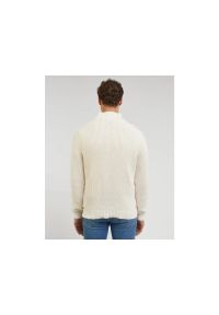 Lee - WRANGLER MĘSKI SWETER HALF ZIP KNIT ECRU 112341695 L83Y016990