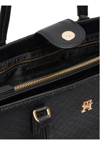 TOMMY HILFIGER - Tommy Hilfiger Torebka Th Daily Tote Mono AW0AW18417 Czarny. Kolor: czarny. Materiał: skórzane #2