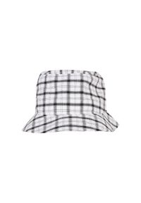 FLEXFIT - Bob w kratkę Flexfit. Kolor: wielokolorowy, szary, biały. Wzór: kratka #1