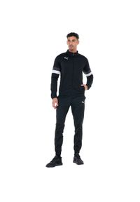 Puma - Dres Męski Team Rise. Kolor: czarny. Materiał: dresówka