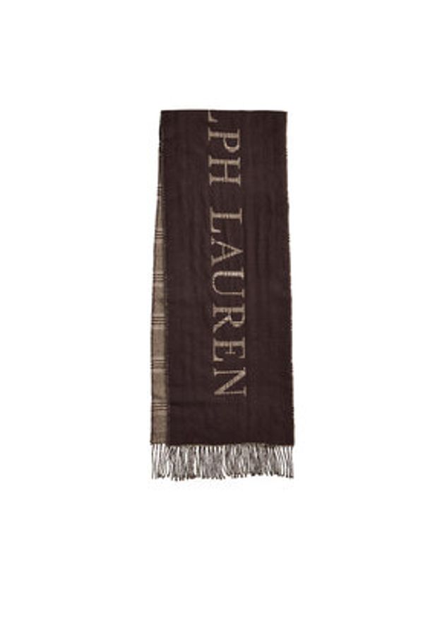 Lauren Ralph Lauren - LAUREN RALPH LAUREN Szalik 454960038005 Brązowy. Kolor: brązowy. Materiał: akryl