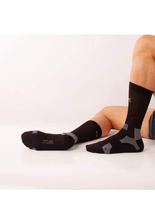 XTREME SOCKSWEAR - Skarpety kolarskie Xtreme Crew, 3 par, Multi Czarne. Kolor: czarny. Sport: kolarstwo