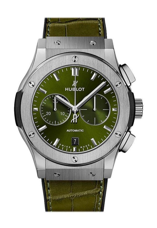 Zegarek Męski HUBLOT 42 Mm CLASSIC FUSION 541.NX.8970.LR. Materiał: materiał, skóra