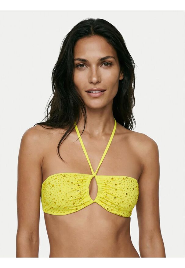 Guess Góra od bikini E6GJ35 MC040 Zielony. Kolor: zielony. Materiał: syntetyk