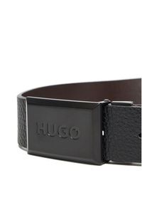 Hugo - HUGO Pasek Męski 50555040 Czarny. Kolor: czarny. Materiał: skóra #3