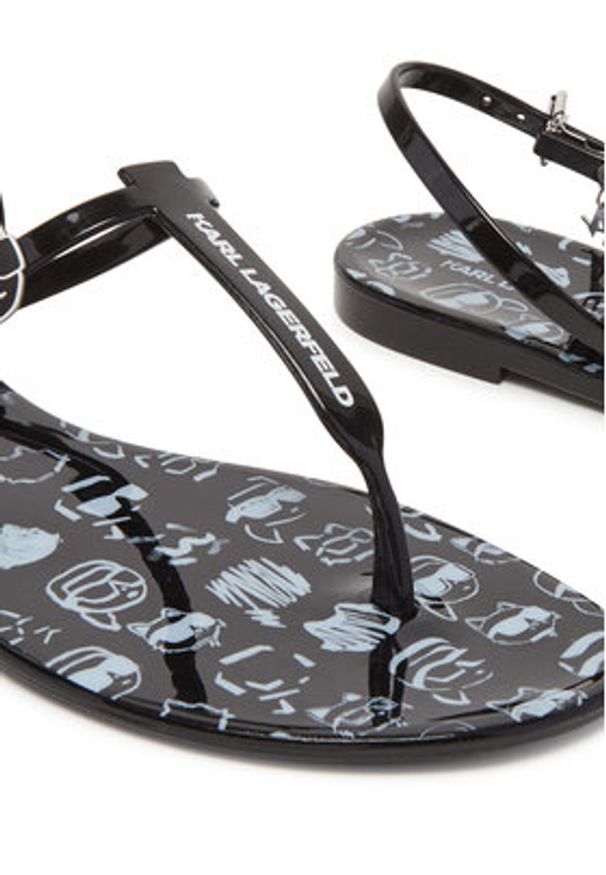 Karl Lagerfeld - KARL LAGERFELD Sandały Jelly KL80002G Czarny. Kolor: czarny