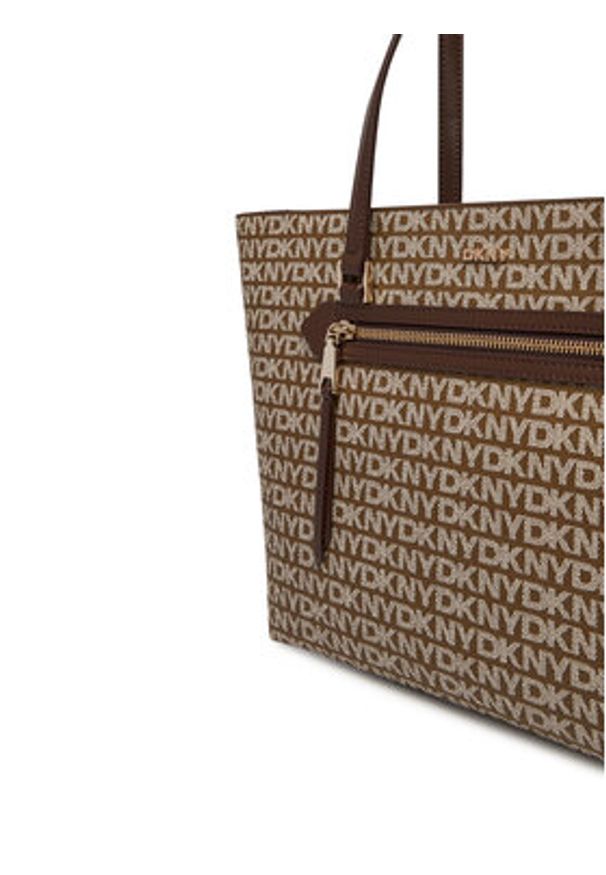 DKNY Torebka R42AYE20 Brązowy. Kolor: brązowy. Materiał: skórzane