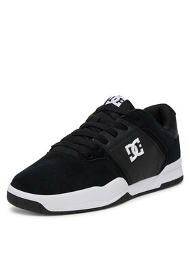 DC Shoes Sneakersy CENTRAL ADYS100551-BKW Czarny. Kolor: czarny. Materiał: zamsz, skóra