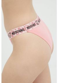 Moschino Underwear figi kolor różowy. Kolor: różowy. Materiał: bawełna, materiał #2