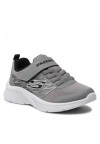 skechers - Buty do chodzenia dla dzieci Skechers 403770LGYBK. Zapięcie: rzepy. Kolor: szary. Materiał: syntetyk, materiał. Szerokość cholewki: normalna. Model: Skechers Sport. Sport: turystyka piesza