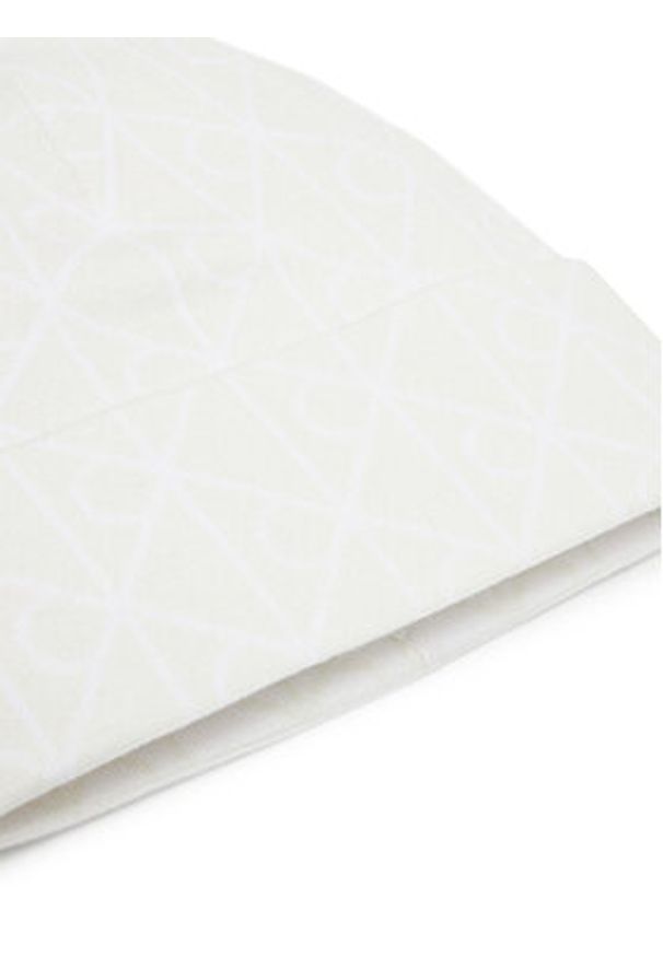 Calvin Klein Czapka LV04D8050G Écru. Kolor: kremowy. Materiał: wiskoza