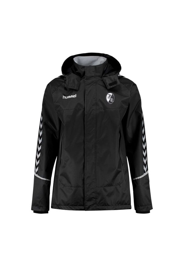 Kurtka dziecięca Hummel auth charge all-weather. Kolor: czarny. Sport: fitness, piłka nożna