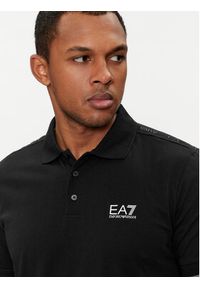 EA7 Emporio Armani Polo 3DPF23 PJ02Z 0200 Czarny Regular Fit. Typ kołnierza: polo. Kolor: czarny. Materiał: bawełna #4