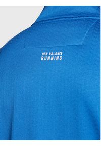 New Balance Bluza techniczna Heat Grid MT23252 Niebieski Athletic Fit. Kolor: niebieski. Materiał: syntetyk