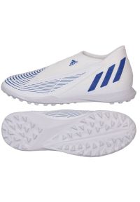 Adidas - Buty piłkarskie adidas Predator Edge.3 Ll Tf Jr GX2637 białe białe. Kolor: biały. Materiał: syntetyk, guma. Sport: piłka nożna