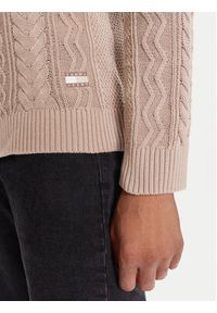 Tommy Jeans Sweter DM0DM22101 Brązowy Regular Fit. Kolor: brązowy. Materiał: bawełna #3