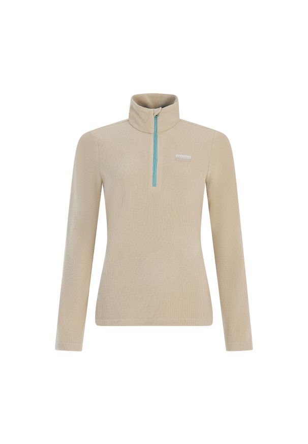 Damski polar Protest Ramer. Kolor: wielokolorowy, beżowy, brązowy. Materiał: polar. Sport: turystyka piesza