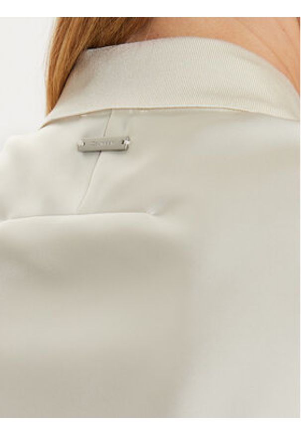 Calvin Klein Bluzka K20K207977 Écru Regular Fit. Materiał: syntetyk