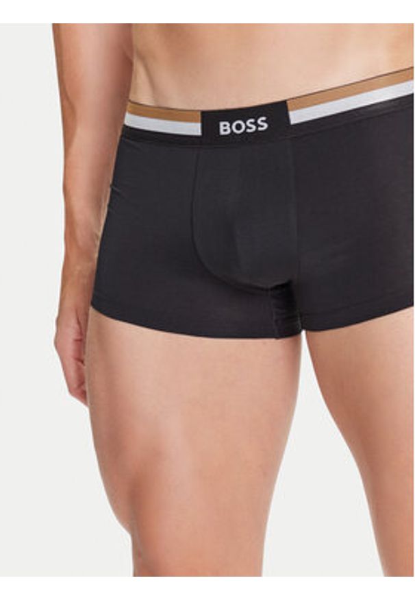 BOSS Komplet 3 par bokserek 50516542 Czarny. Kolor: czarny. Materiał: syntetyk, bawełna