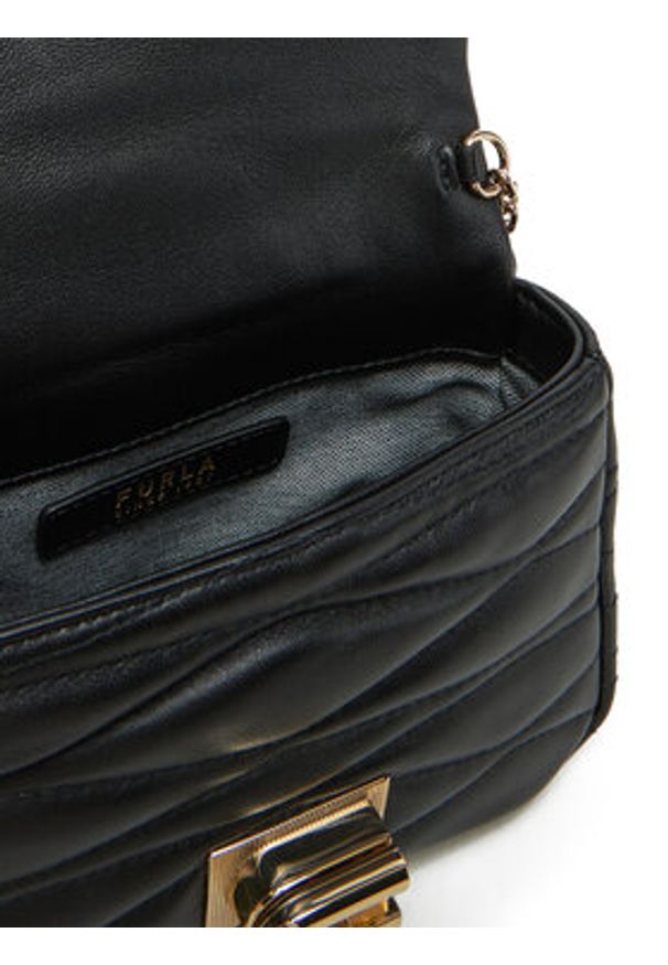 Furla Torebka 1927 Mini Soft WE00735 BX3221 O6000 Czarny. Kolor: czarny. Materiał: skórzane