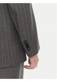 TOMMY HILFIGER - Tommy Hilfiger Marynarka WW0WW48262 Szary Relaxed Fit. Kolor: szary. Materiał: syntetyk #3