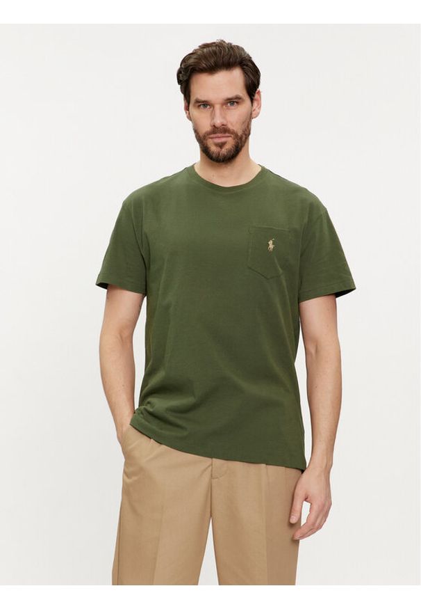 Polo Ralph Lauren T-Shirt 710704248228 Zielony Classic Fit. Typ kołnierza: polo. Kolor: zielony. Materiał: bawełna