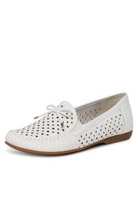 Rieker Mokasyny L6352-80 Biały. Kolor: biały. Materiał: skóra #7