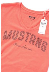 Mustang - MUSTANG T SHIRT DAMSKI Alexia C Print Porcelain Rose 1009392 8204. Wzór: nadruk #5