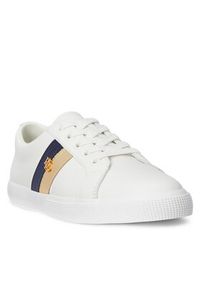 Lauren Ralph Lauren - LAUREN RALPH LAUREN Sneakersy Janson II 802942784002 Biały. Kolor: biały. Materiał: skóra