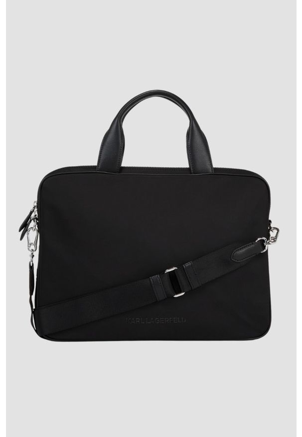Karl Lagerfeld - KARL LAGERFELD Czarna torba na laptopa Ikon Neop. Kolor: czarny