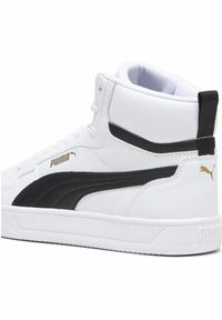 Puma - Sneakersy Caven 2.0 Mid PUMA White Black Gold. Kolor: biały, czarny, żółty, wielokolorowy. Sezon: lato