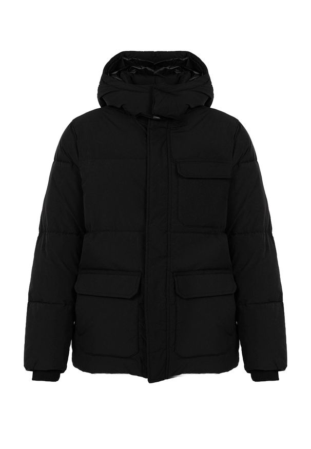 Pepe Jeans Kurtka "Jobs" | PM402611 | Jobs | Mężczyzna | Czarny. Okazja: na co dzień. Typ kołnierza: kaptur. Kolor: czarny. Materiał: poliester. Styl: casual